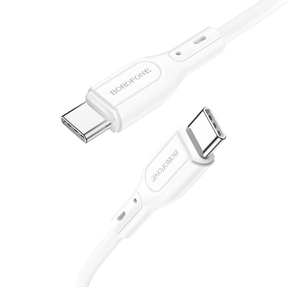 USB-кабель Borofone BX66, Type-C на Type-C, 3.0 А, 60 Вт, 100 см, белый