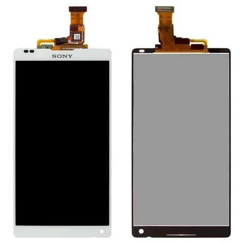 Дисплей Sony C6502 L35h Xperia ZL, C6503 L35i Xperia ZL, C6506 Xperia ZL, белый | с тачскрином | Original (PRC) | дисплейный модуль, экран