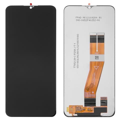 Дисплей Samsung SM-A025 Galaxy A02s, SM-A037 Galaxy A03s, черный | с тачскрином | Original (PRC), желтый шлейф | дисплейный модуль, экран